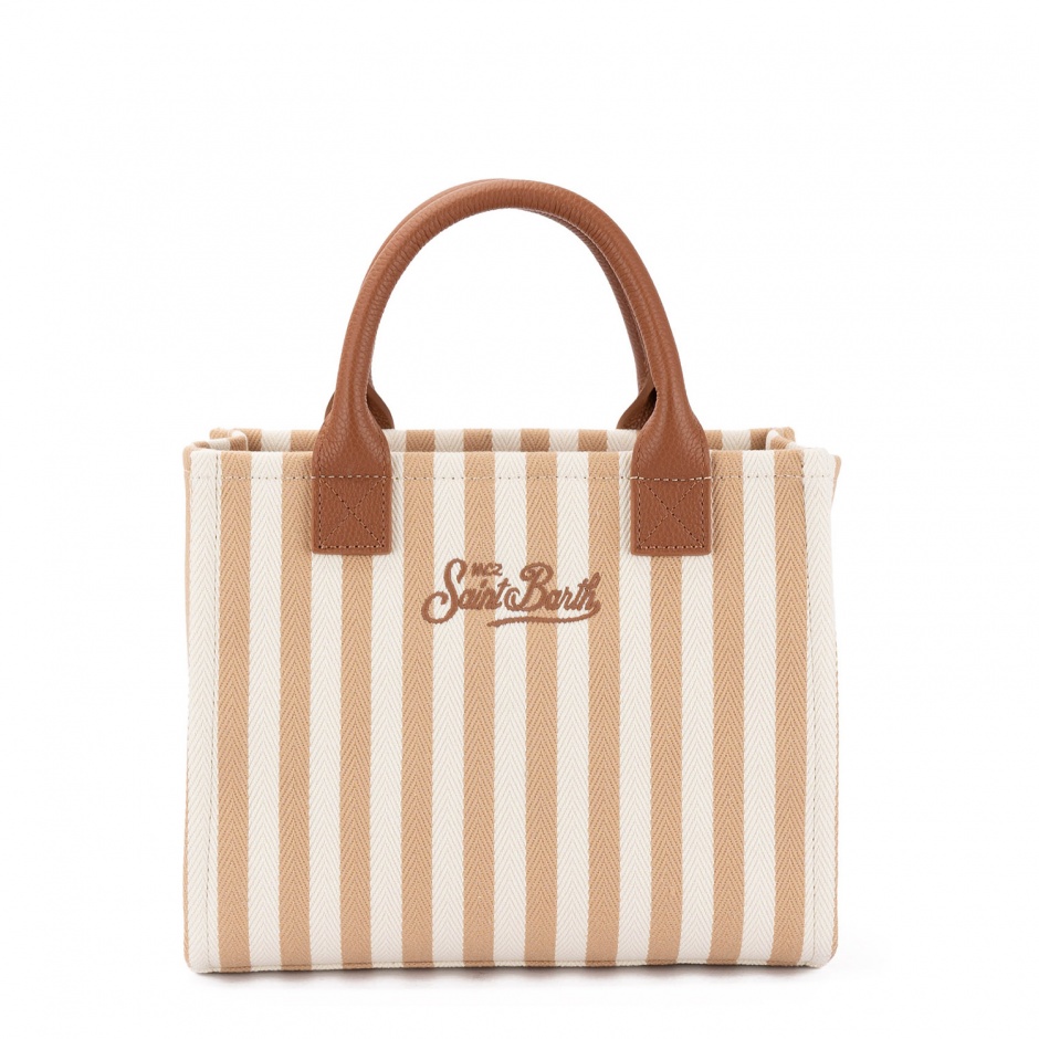 SAINT BARTH Geantă damă în dungi Vanity - vezi 3
