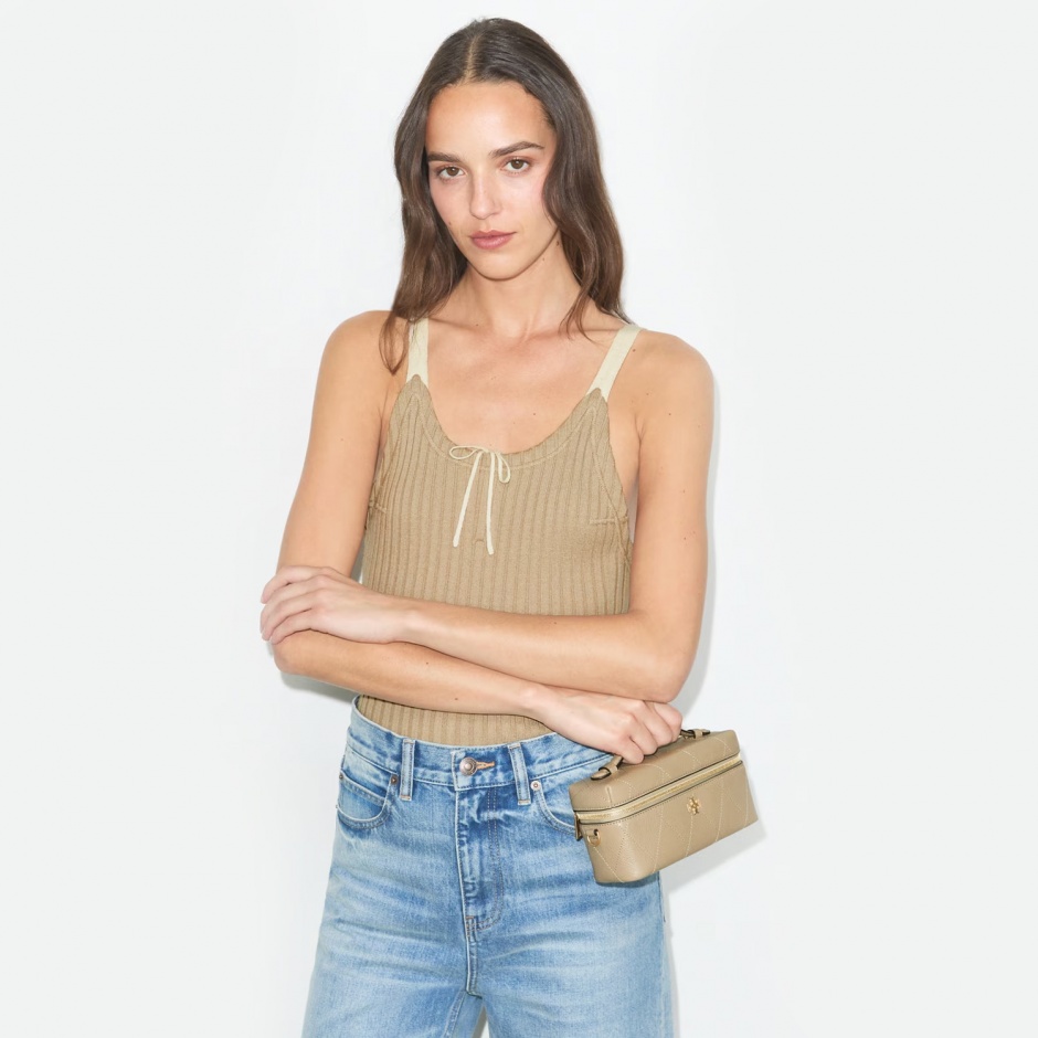 TORY BURCH Geantă damă bej Charlie - vezi 4