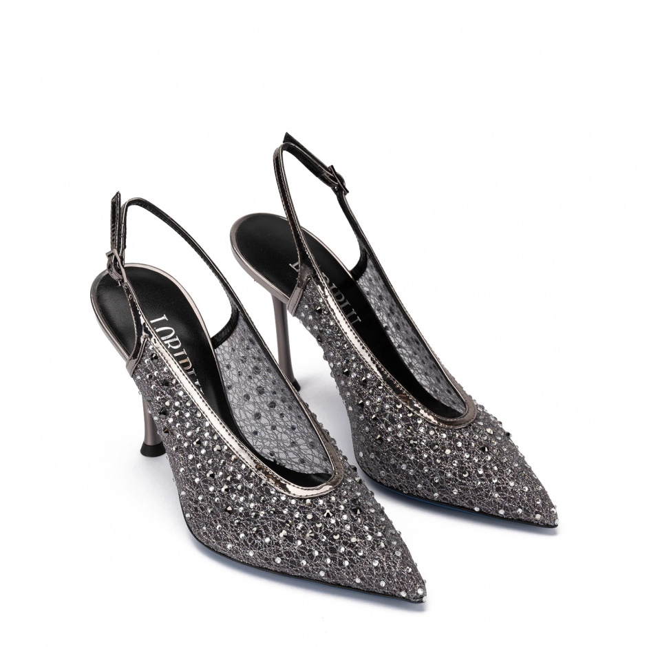 Loriblu Pantofi damă argintii cu cristale - vezi 2