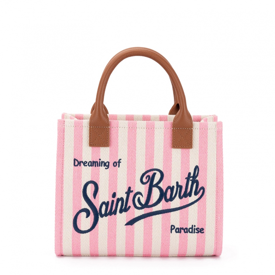 SAINT BARTH Geantă damă în dungi Vanity - vezi 1