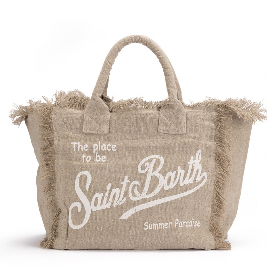 SAINT BARTH Geantă plajă damă bej Vanity - vezi 1