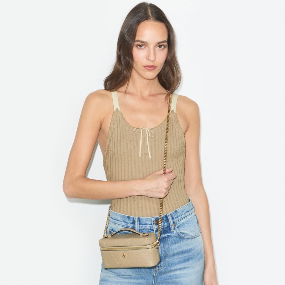 TORY BURCH Geantă damă bej Charlie - vezi 3