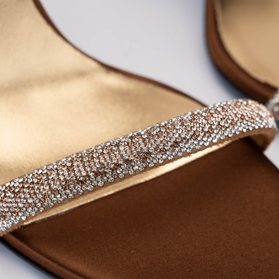 Loriblu Papuci damă aurii cu cristale - vezi 4