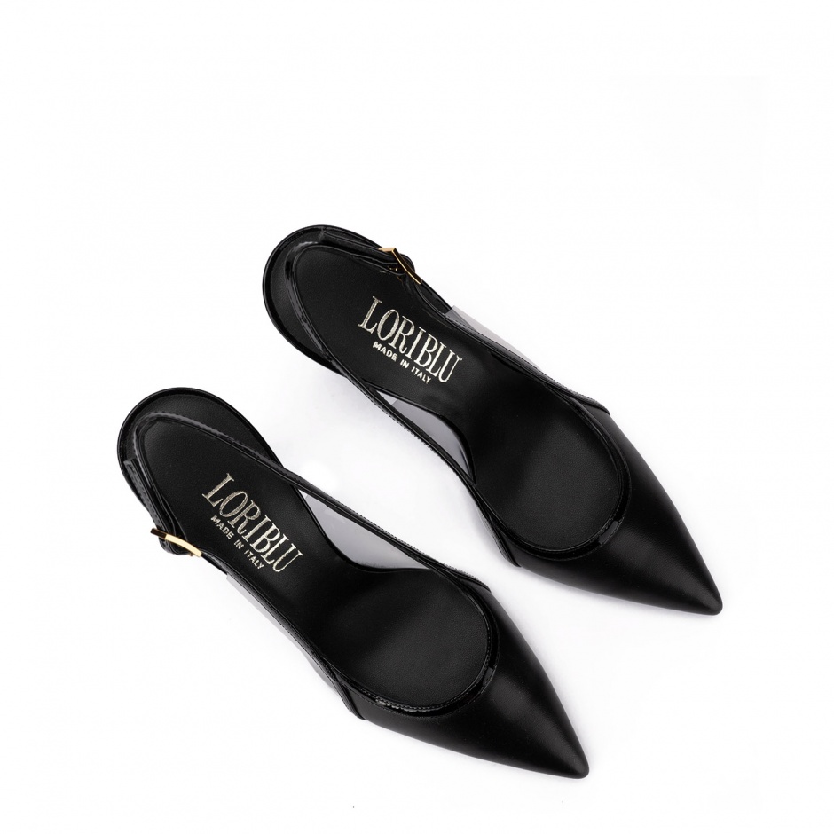Loriblu Pantofi damă negri din satin - vezi 4